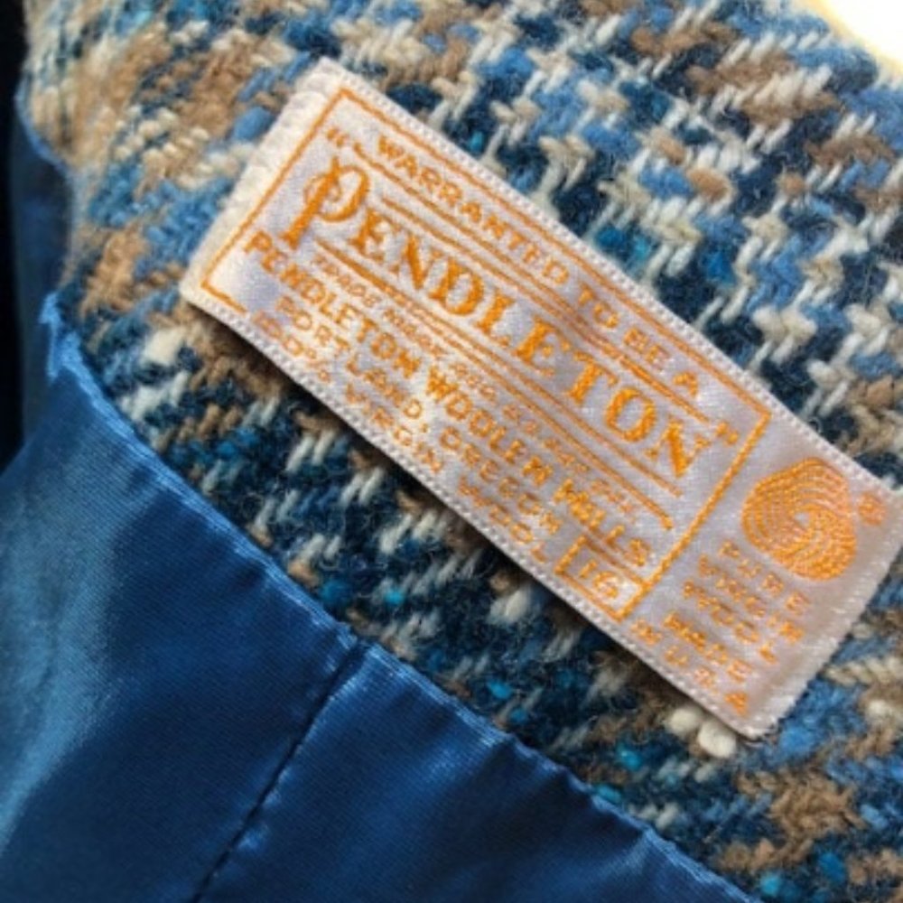 Pendleton Plaid Wool Blazer, Jacket, Size 16 - image 2